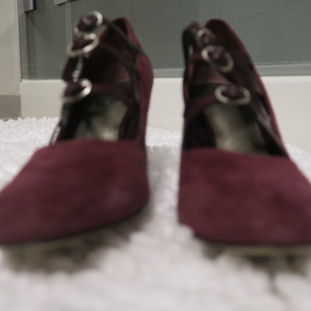 Nine West Red Suede Shoes